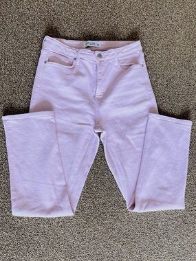 Just Black Denim pink high rise stretch jeans - like new